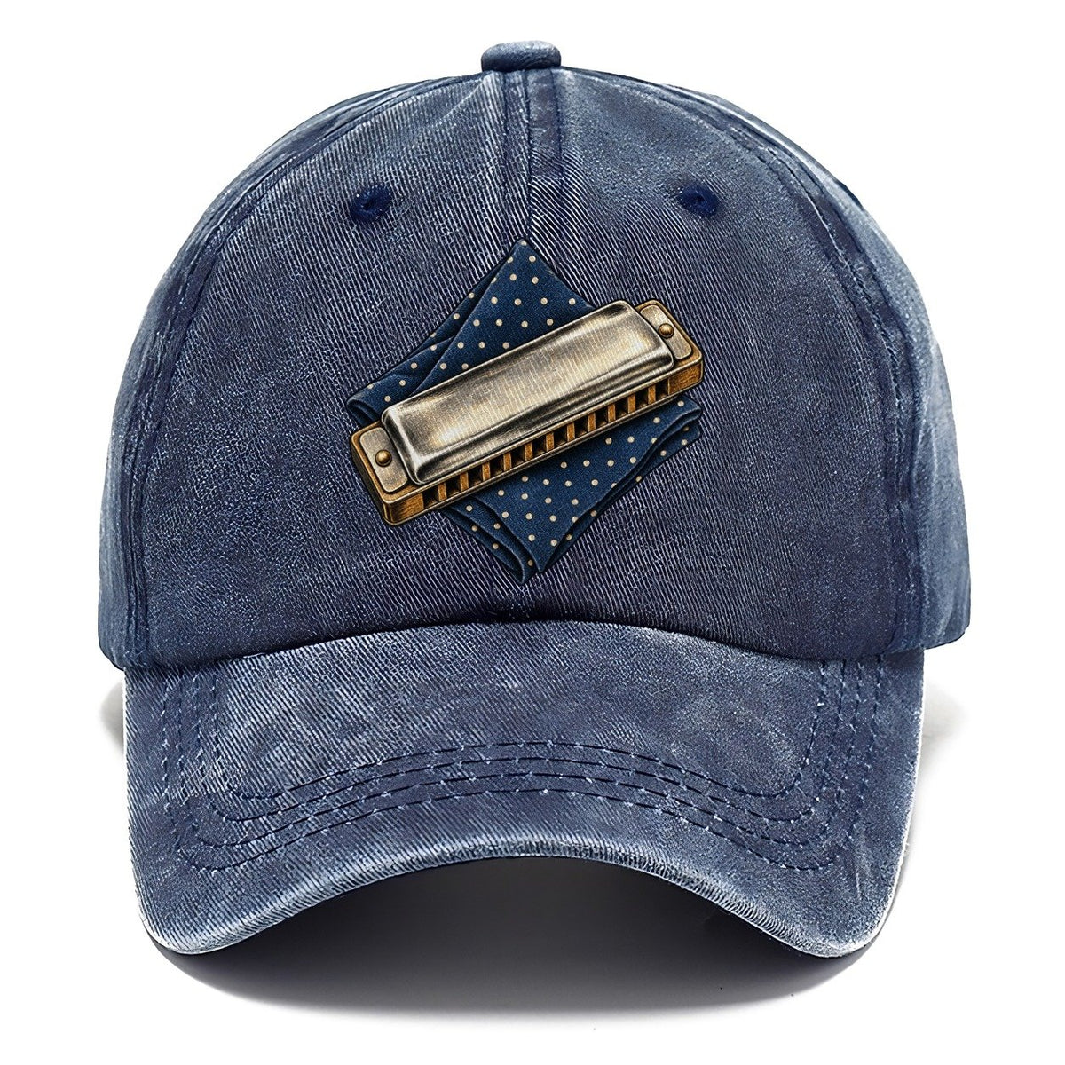 Harmonica Indigo Fold Pastimes Companions Classic Cap – Twilight Navy