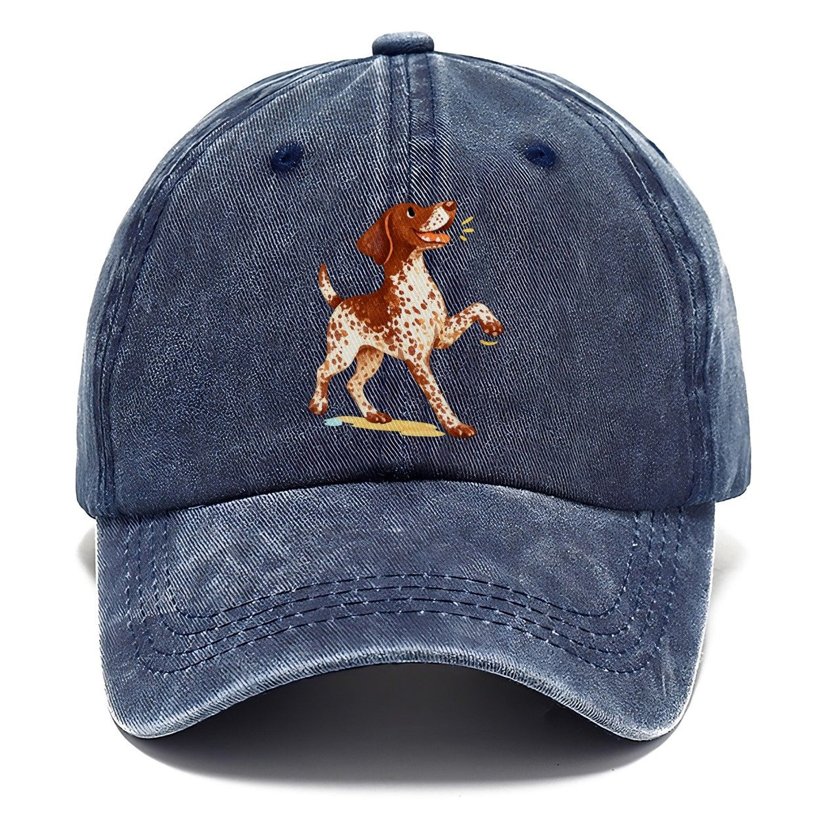Brown and White Spotted Dog Classic Cap – Twilight Navy