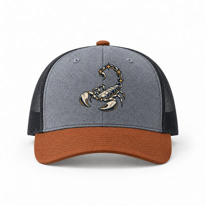 Heather Grey-Rust-Charcoal — front view