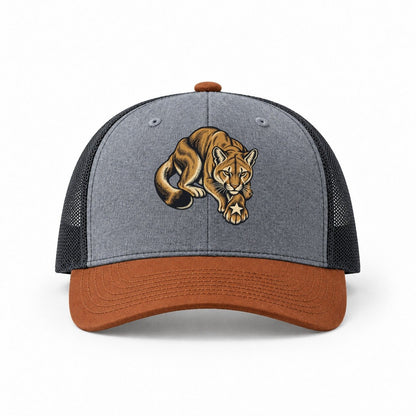 Heather Grey-Rust-Charcoal — front view