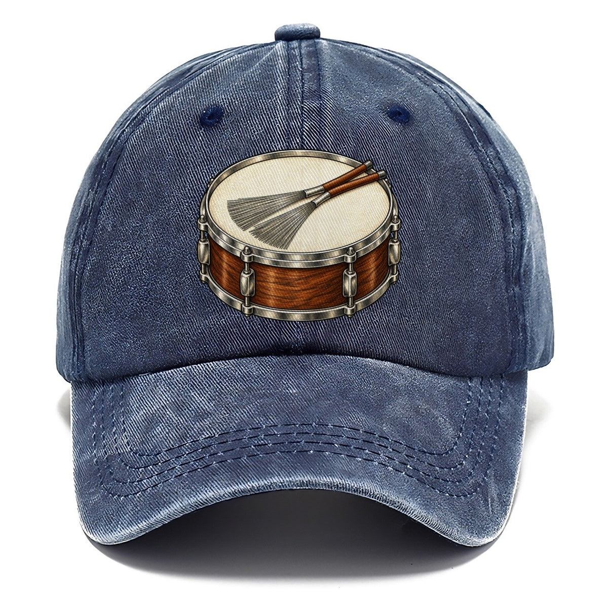 Snare With Resting Brushes Pastimes Companions Classic Cap – Twilight Navy