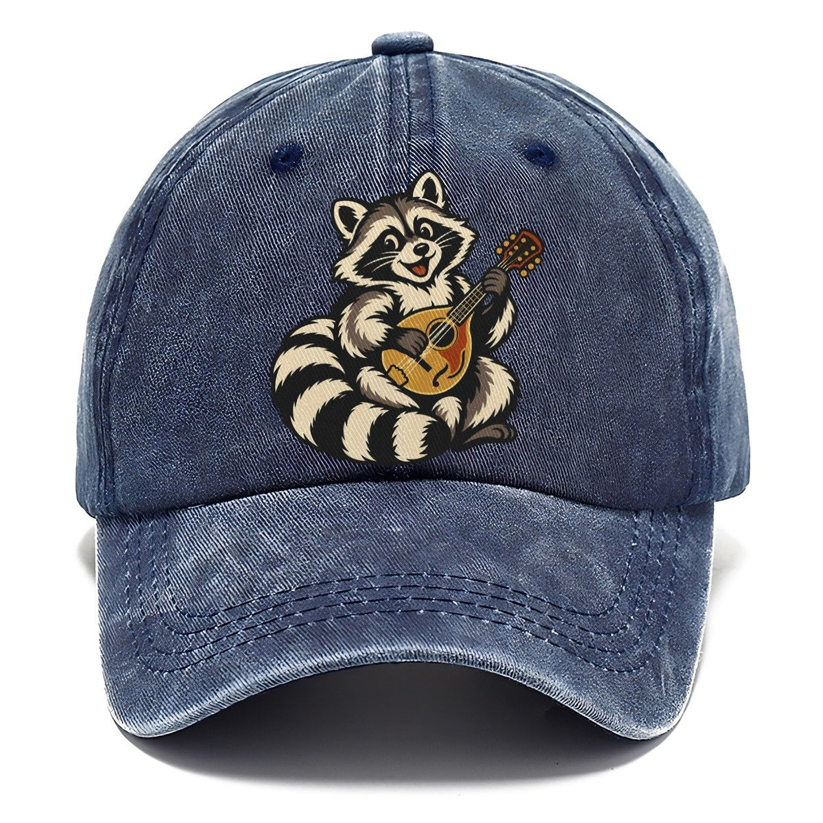Raccoon Mandolin Picker Sundown Familiars Classic Cap – Twilight Navy