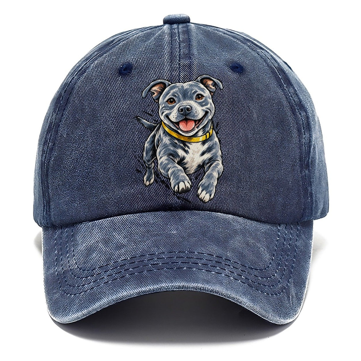 Staffordshire Bull Terrier Expressive Ink Classic Cap – Twilight Navy