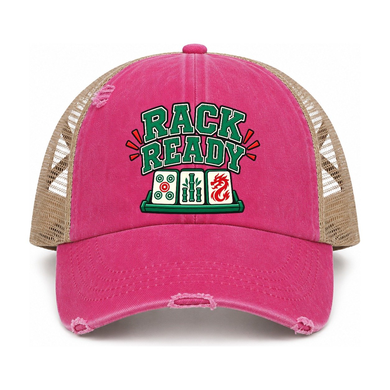 Raspberry-Khaki — front view