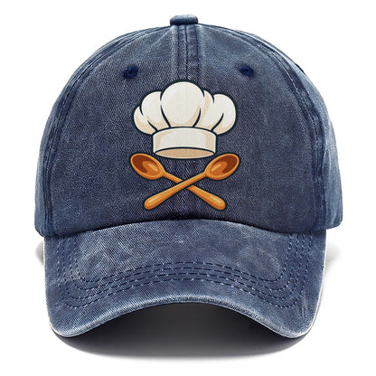 Reimagined Chef Hat & Crossed Spoons Classic Cap – Twilight Navy