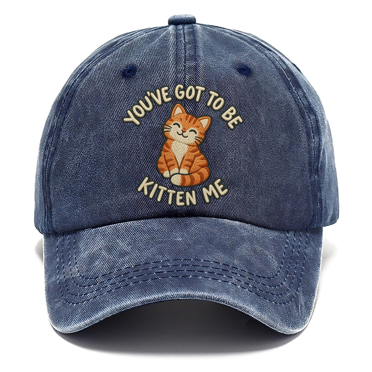 Cat Animal Puns Classic Cap – Twilight Navy