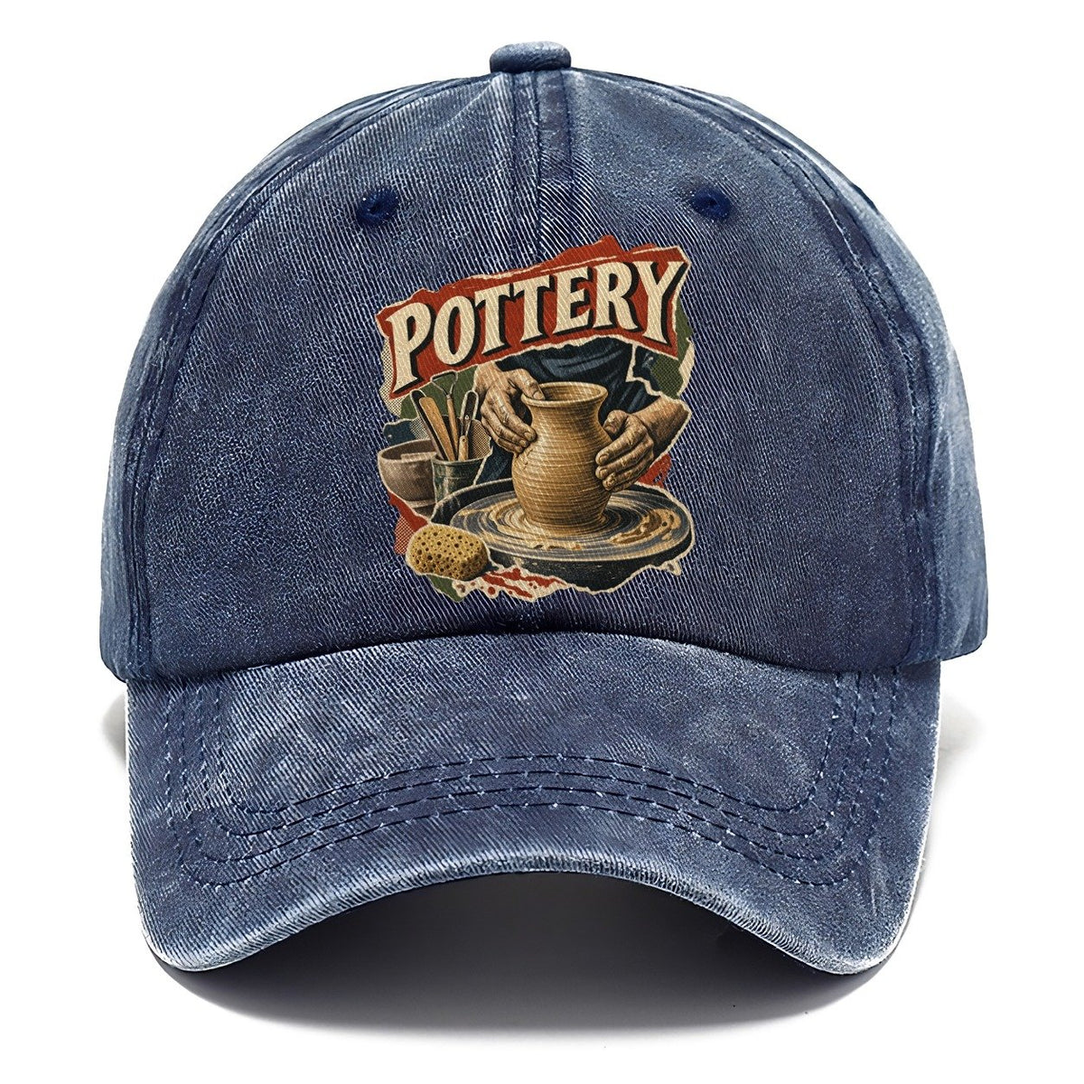 Pottery Hands on Wheel Classic Cap – Twilight Navy