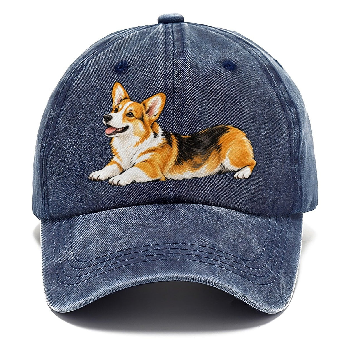 Lying Corgi Classic Cap – Twilight Navy