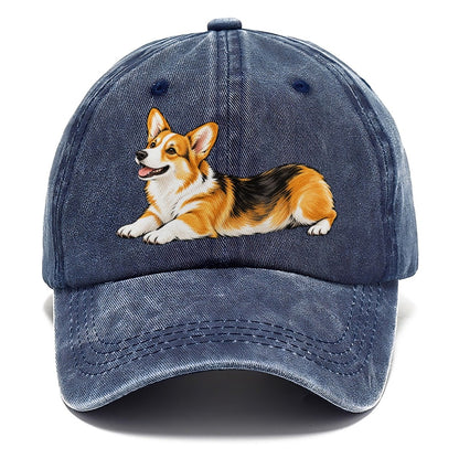 Lying Corgi Classic Cap – Twilight Navy