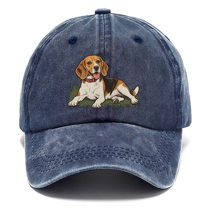Beagle in Grass Classic Cap – Twilight Navy