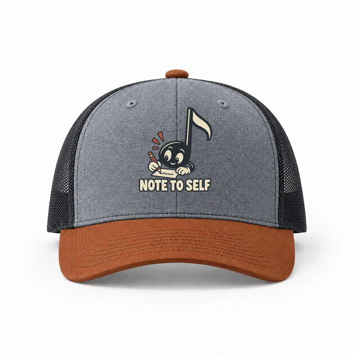 Heather Grey-Rust-Charcoal — front view