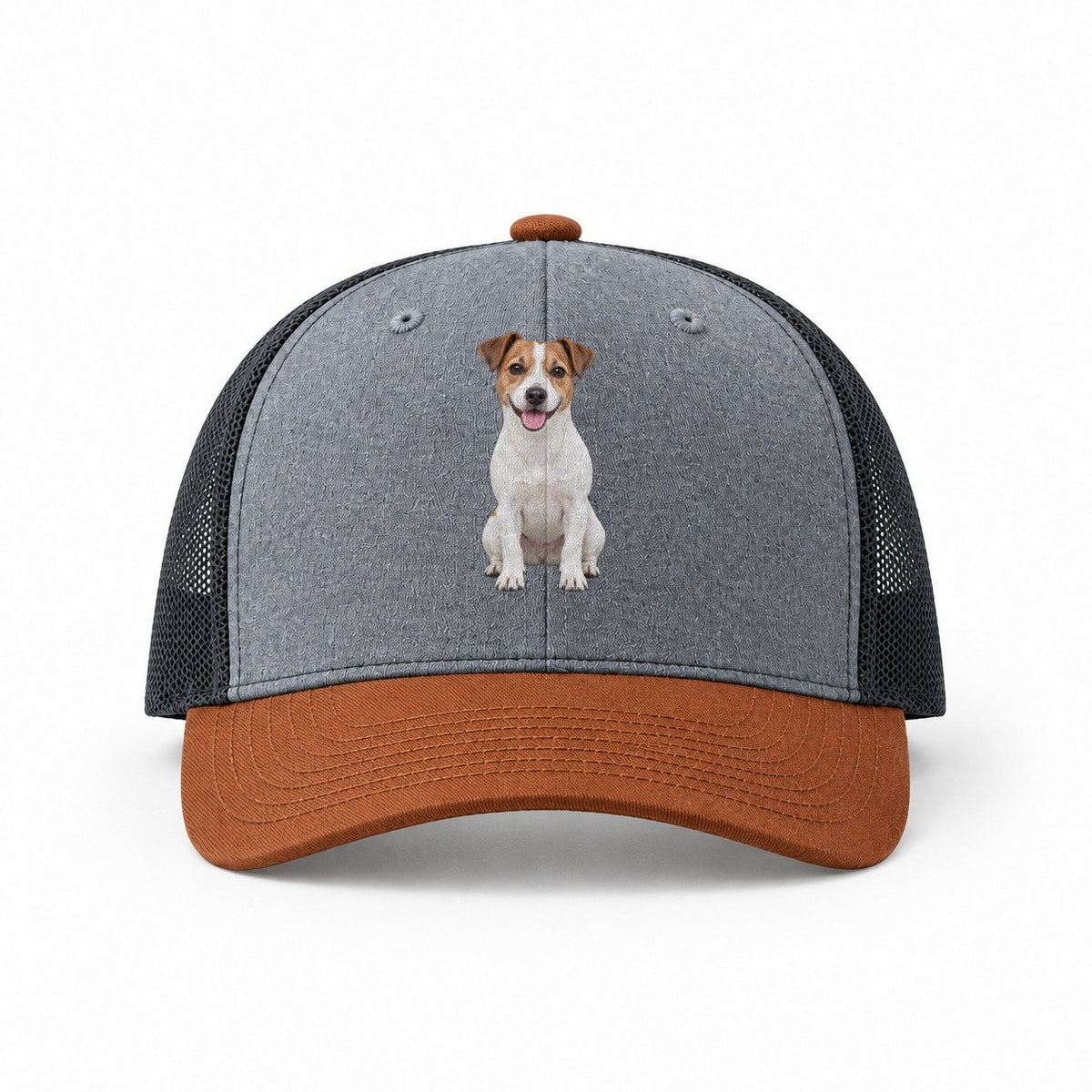 Heather Grey-Rust-Charcoal — front view