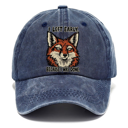 I Left Early Feral Logic Classic Cap – Twilight Navy