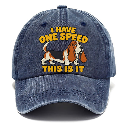 Basset One Speed No Worm Club Classic Cap – Twilight Navy