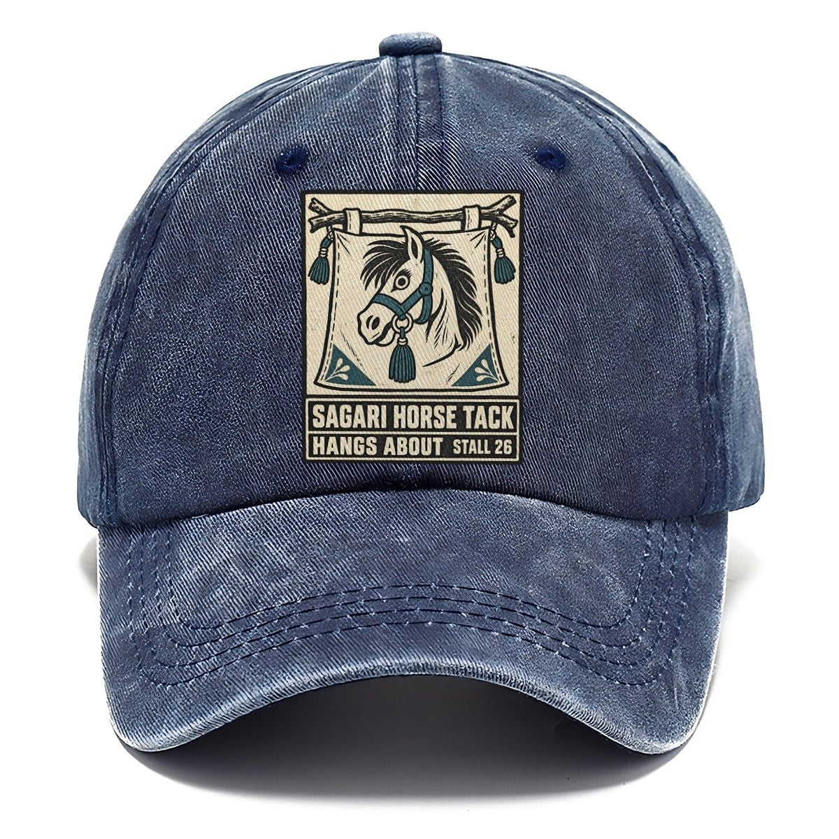 Sagari Horse Tack Yokai Night Market Classic Cap – Twilight Navy