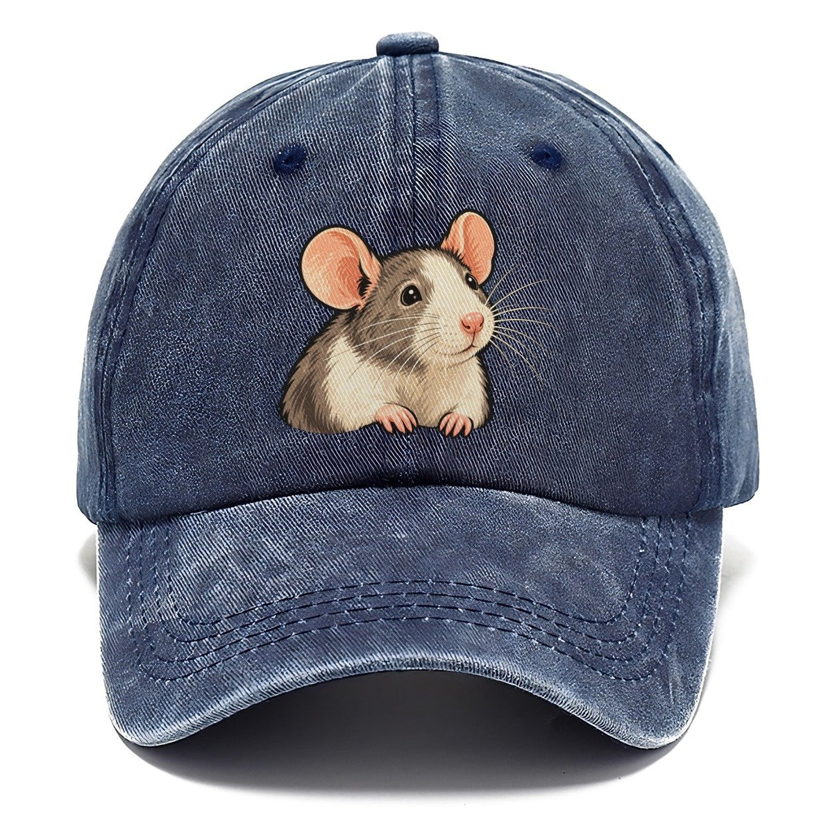 Fancy Rat Bright Nose Small Pet Logos Classic Cap – Twilight Navy