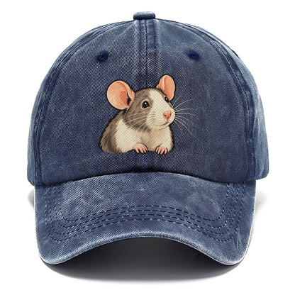 Fancy Rat Bright Nose Small Pet Logos Classic Cap – Twilight Navy