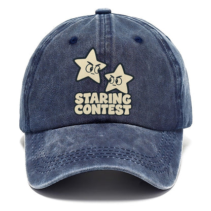 Staring Contest Familiar Punchlines Classic Cap – Twilight Navy