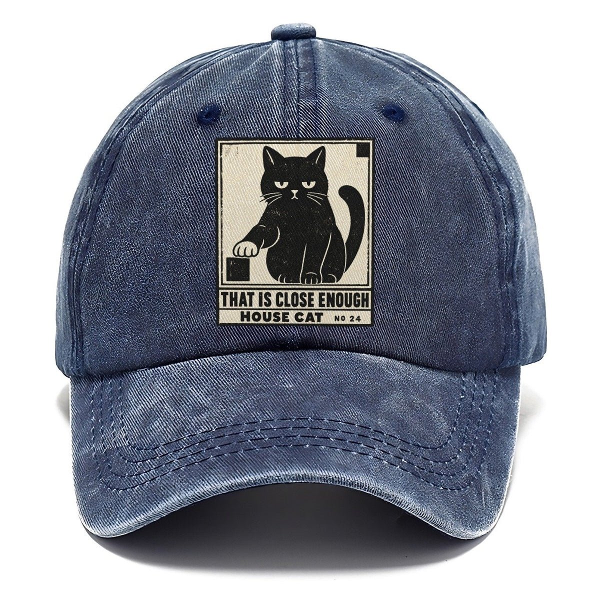 That Is Close Enough Neko Says No Classic Cap – Twilight Navy