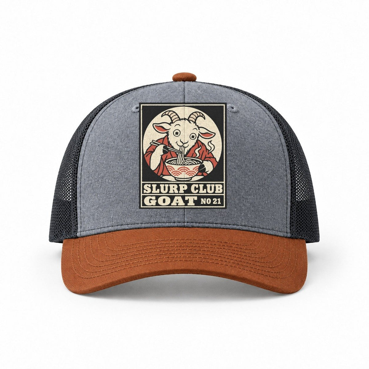 Heather Grey-Rust-Charcoal — front view