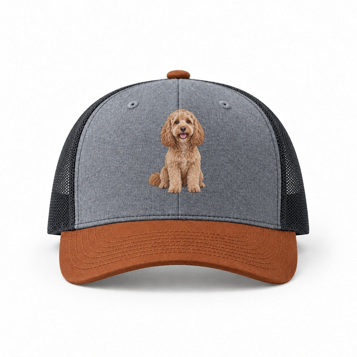 Heather Grey-Rust-Charcoal — front view