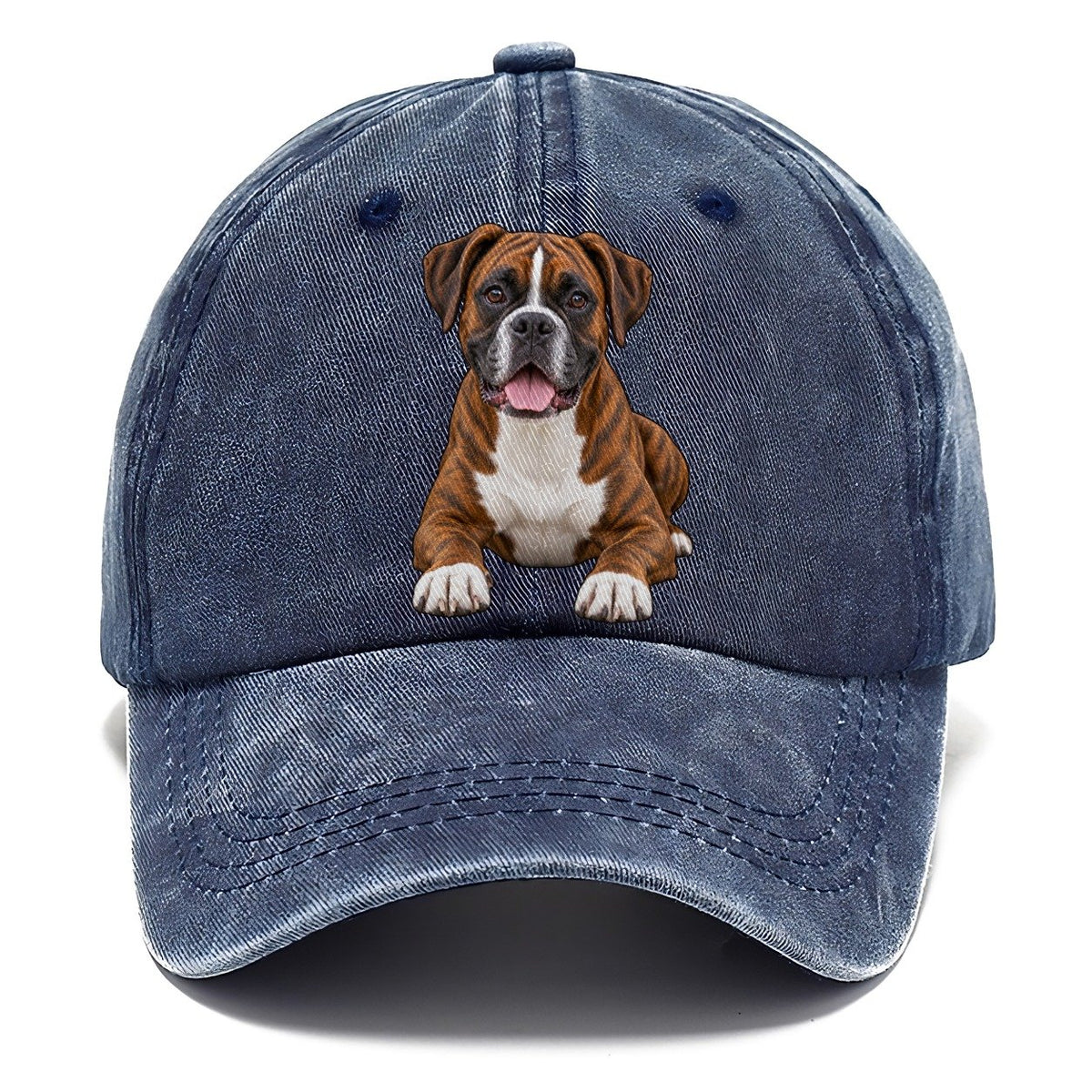 Brindle Boxer Classic Cap – Twilight Navy