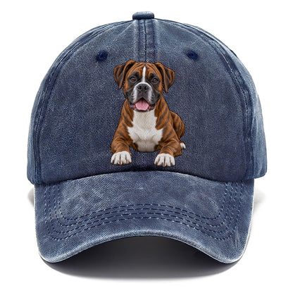 Brindle Boxer Classic Cap – Twilight Navy