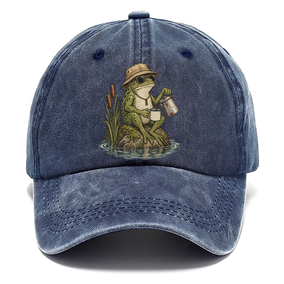 Frog Percolator Slow Camp Club Classic Cap – Twilight Navy
