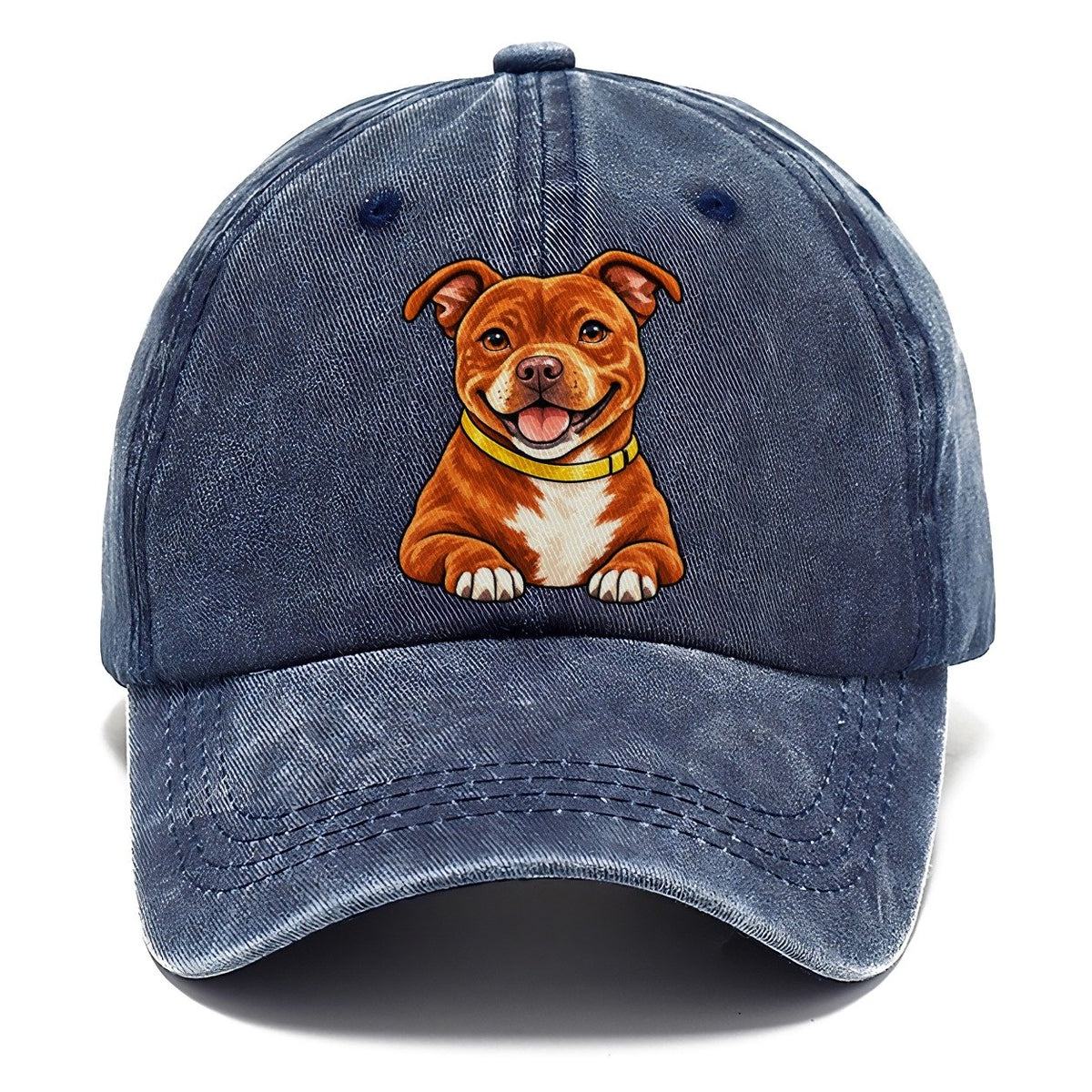 Red Staffy Classic Cap – Twilight Navy