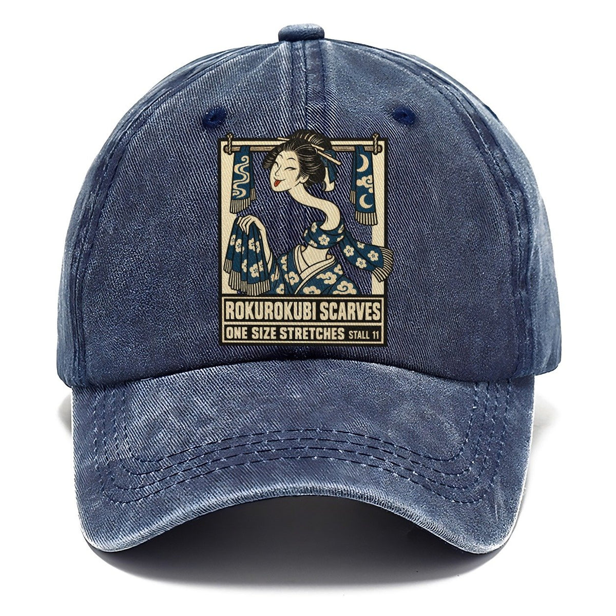 Rokurokubi Scarves Yokai Night Market Classic Cap – Twilight Navy