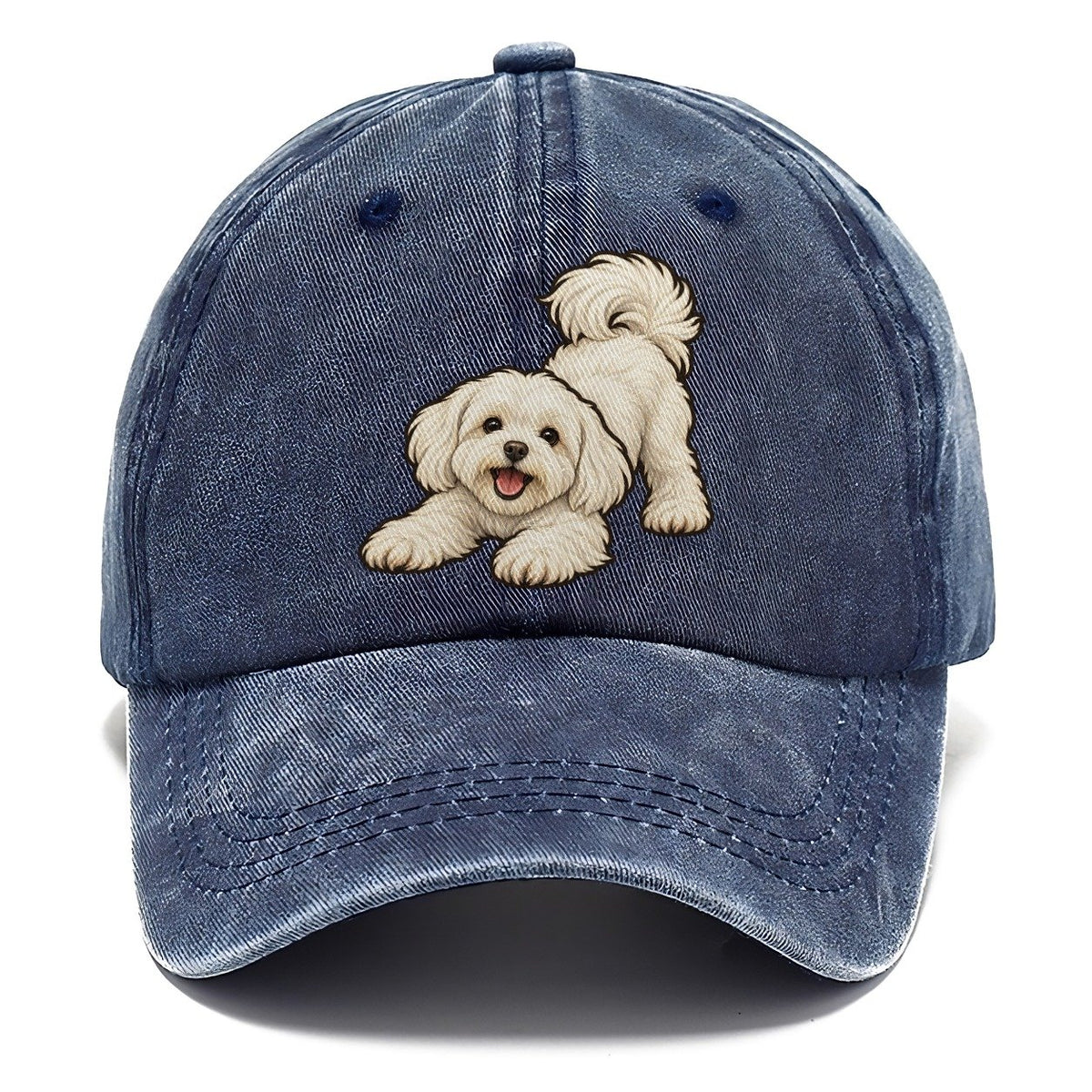 Maltese Play Bow Fan Favorites Classic Cap – Twilight Navy