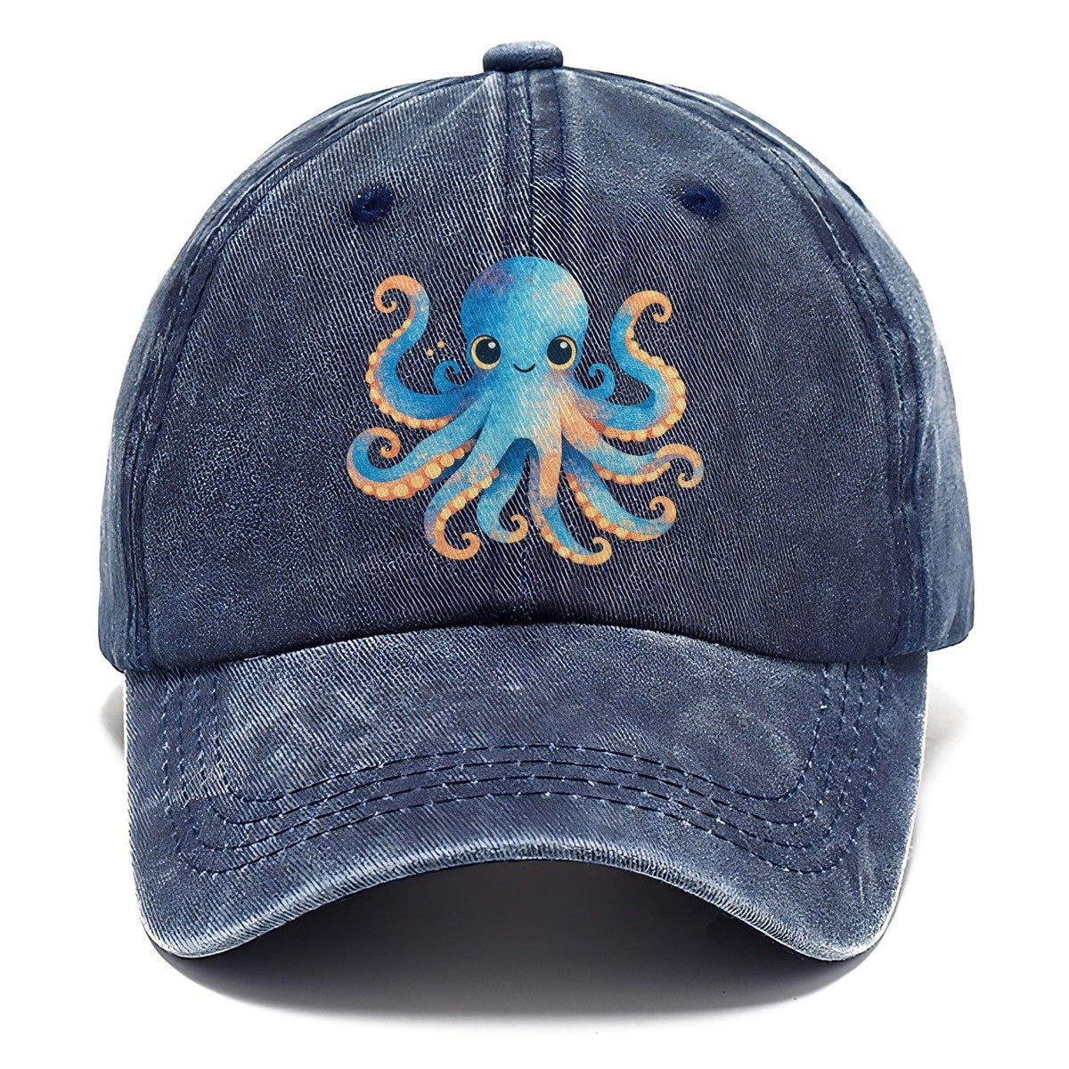 Cute Octopus Creature Classic Cap – Twilight Navy