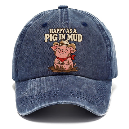 Happy As A Pig In Mud Well I Declare Classic Cap – Twilight Navy