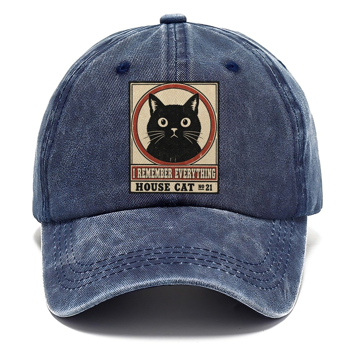 I Remember Everything Neko Says No Classic Cap – Twilight Navy