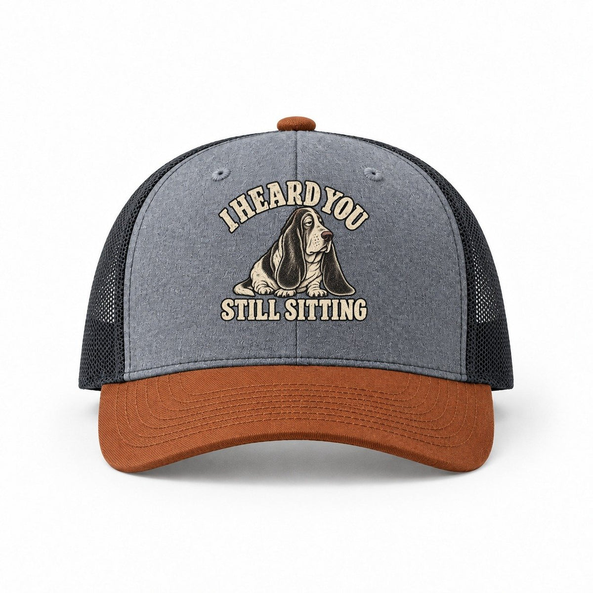 Heather Grey-Rust-Charcoal — front view