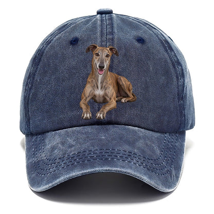 Greyhound Lying Down Top Breeds Classic Cap – Twilight Navy