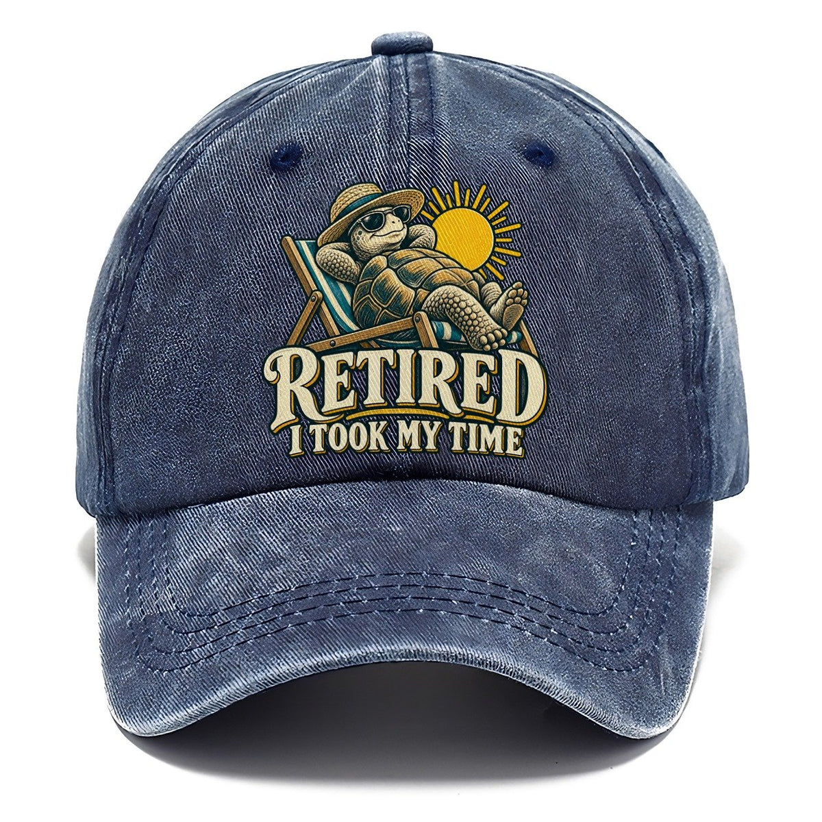 Retired Took My Time Everyday Originals Classic Cap – Twilight Navy