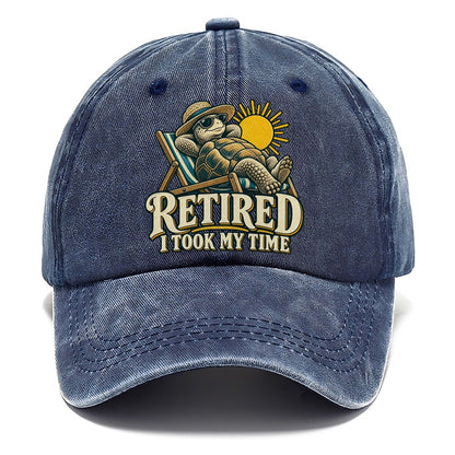Retired Took My Time Everyday Originals Classic Cap – Twilight Navy