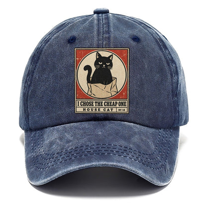 I Chose The Cheap One Neko Says No Classic Cap – Twilight Navy