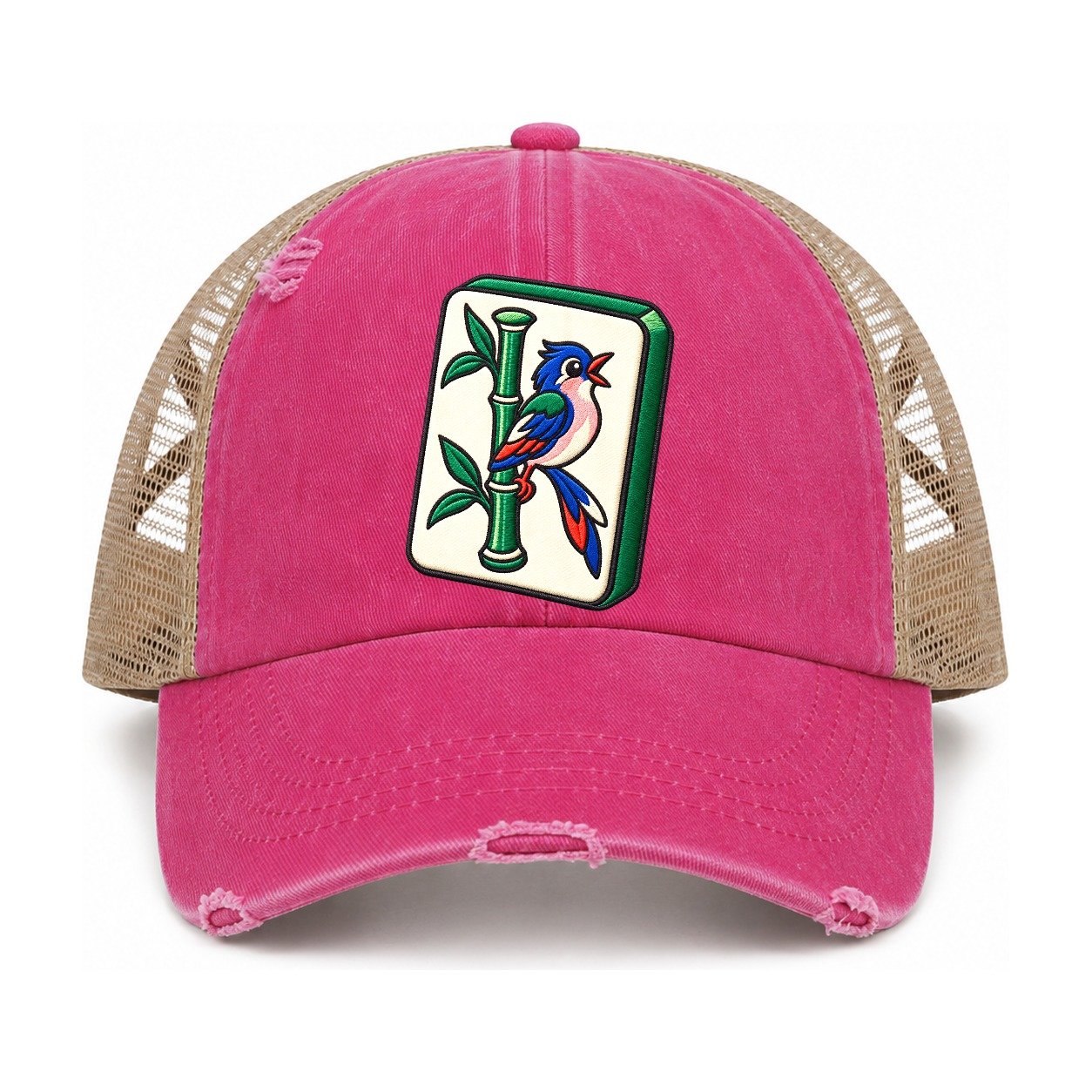 Raspberry-Khaki — front view