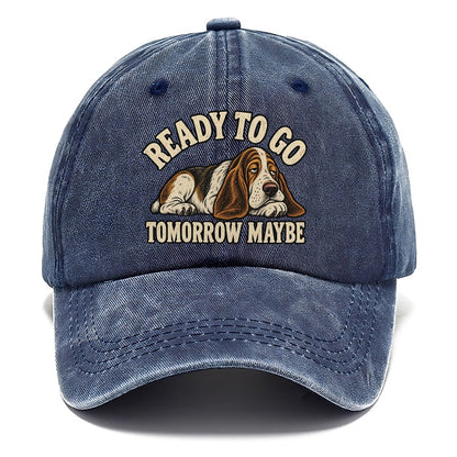Basset Tomorrow Maybe Everyday Originals Classic Cap – Twilight Navy