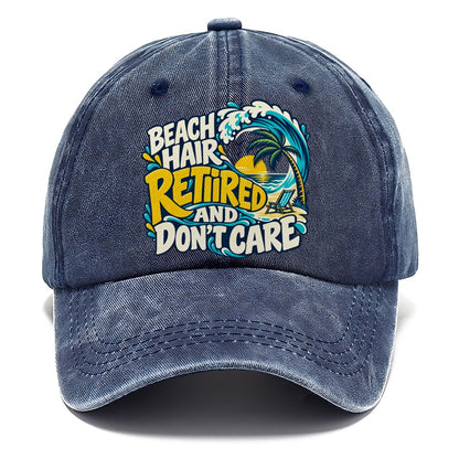 Beach Hair Retired And Don't Care Coastal Living Classic Cap – Twilight Navy