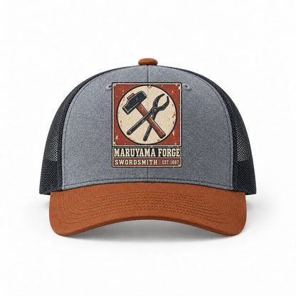 Heather Grey-Rust-Charcoal — front view