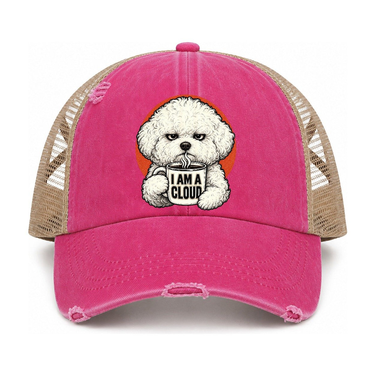 Raspberry-Khaki — front view