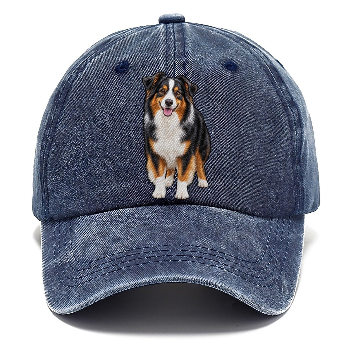 Black Tri Australian Shepherd Classic Cap – Twilight Navy