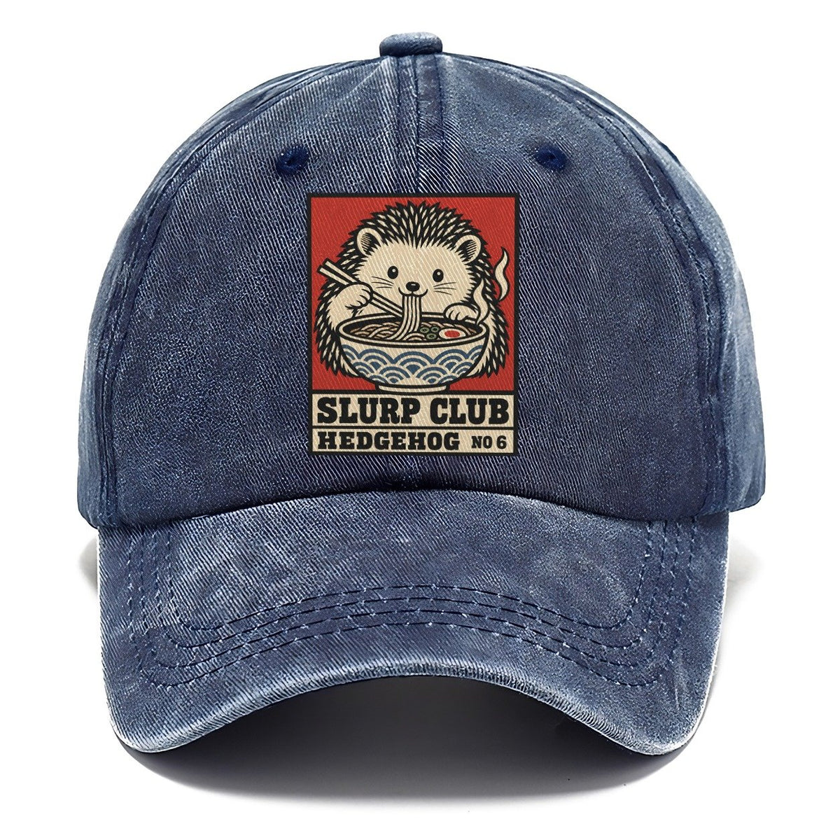 Hedgehog Soba Slurp Club Classic Cap – Twilight Navy