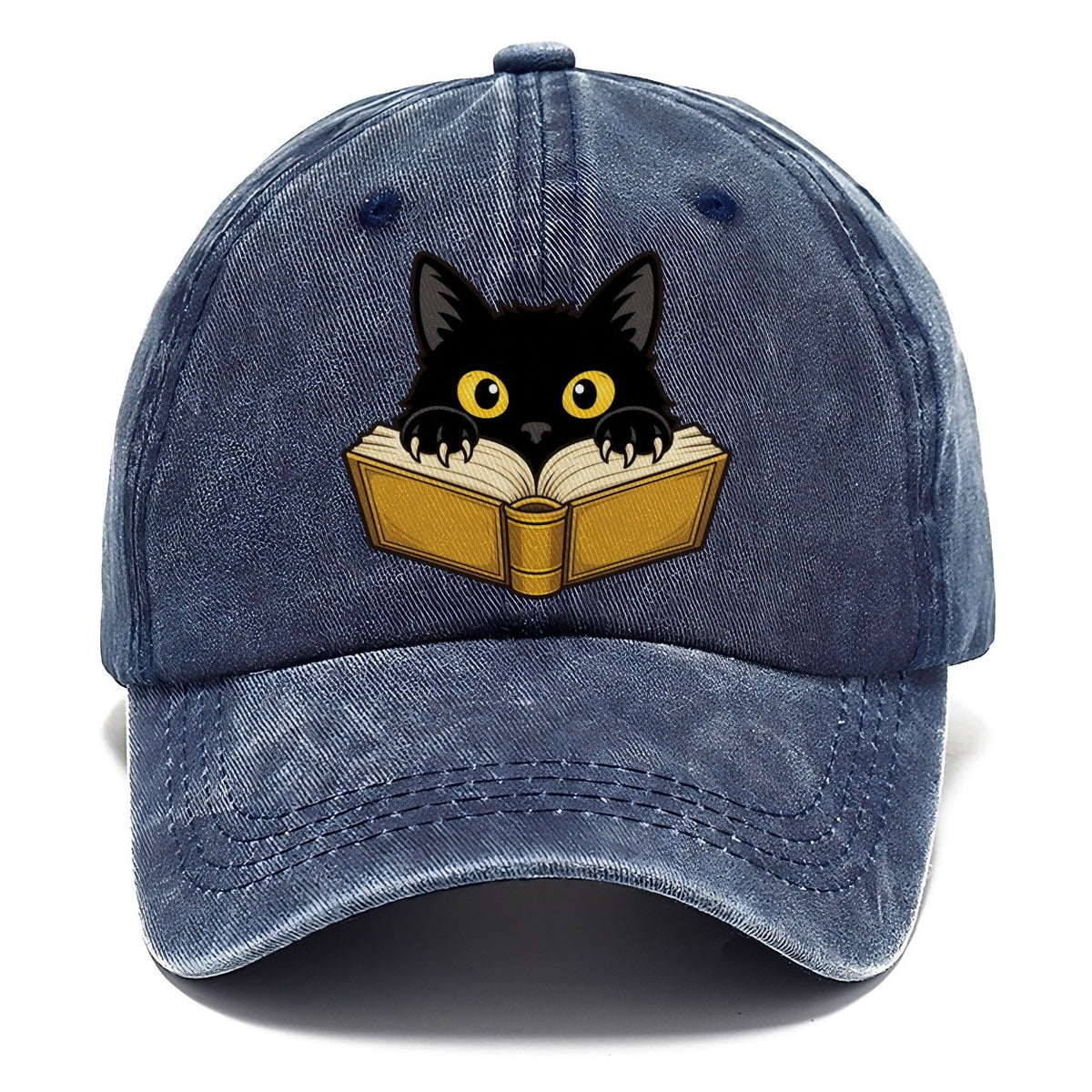 Black Cat Open Book Fan Favorites Classic Cap – Twilight Navy