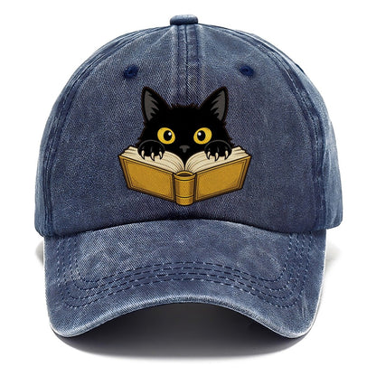 Black Cat Open Book Fan Favorites Classic Cap – Twilight Navy