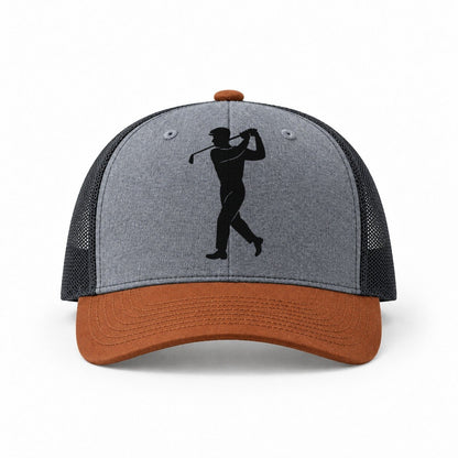 Heather Grey-Rust-Charcoal — front view