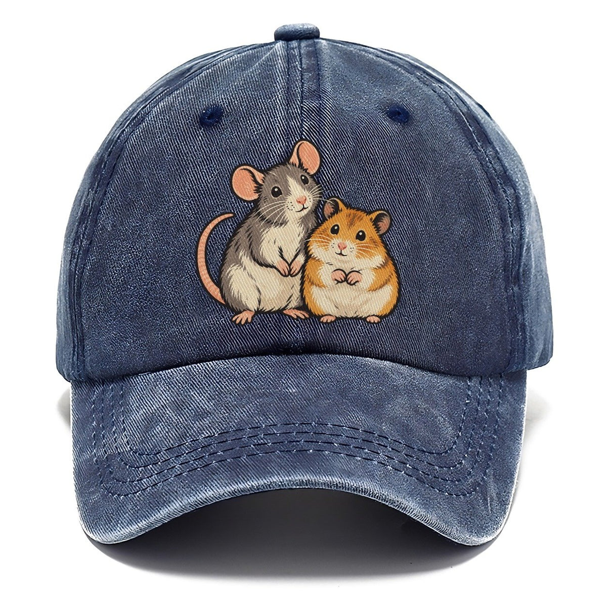 Rat And Hamster Small Pet Logos Classic Cap – Twilight Navy
